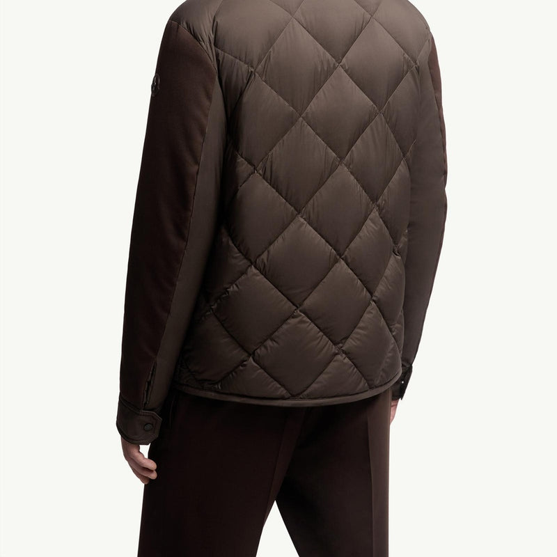 Aiguille Diamond-Quilted Down Shirt Jacket