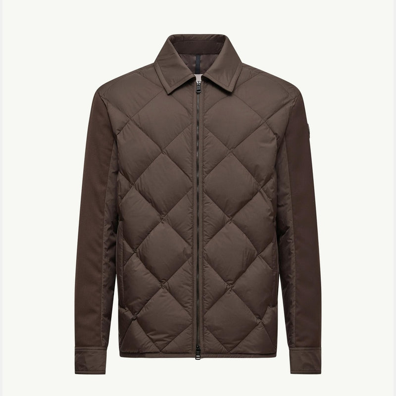 Aiguille Diamond-Quilted Down Shirt Jacket