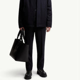 Emilion Wool Blend Hooded Short Down Jacket