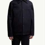 Emilion Wool Blend Hooded Short Down Jacket