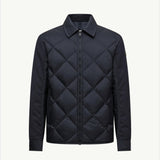 Aiguille Diamond-Quilted Down Shirt Jacket
