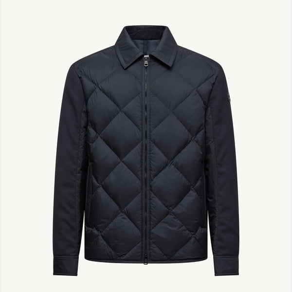 Aiguille Diamond-Quilted Down Shirt Jacket