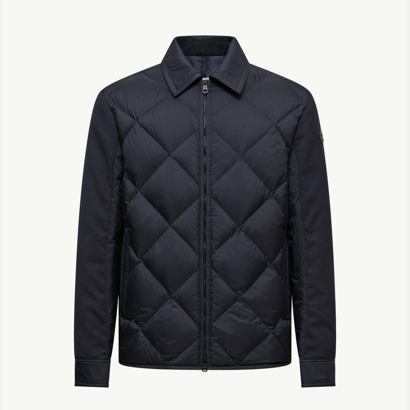 Aiguille Diamond-Quilted Down Shirt Jacket