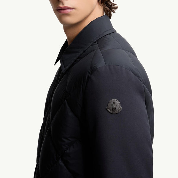 Aiguille Diamond-Quilted Down Shirt Jacket