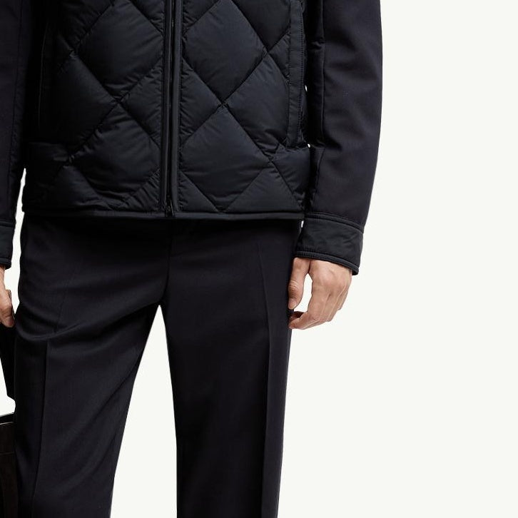 Aiguille Diamond-Quilted Down Shirt Jacket