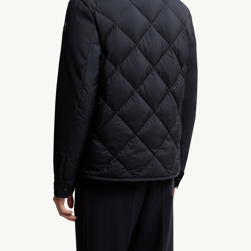 Aiguille Diamond-Quilted Down Shirt Jacket
