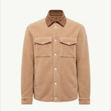 Teddy Corduroy-Trimmed Shirt Jacket