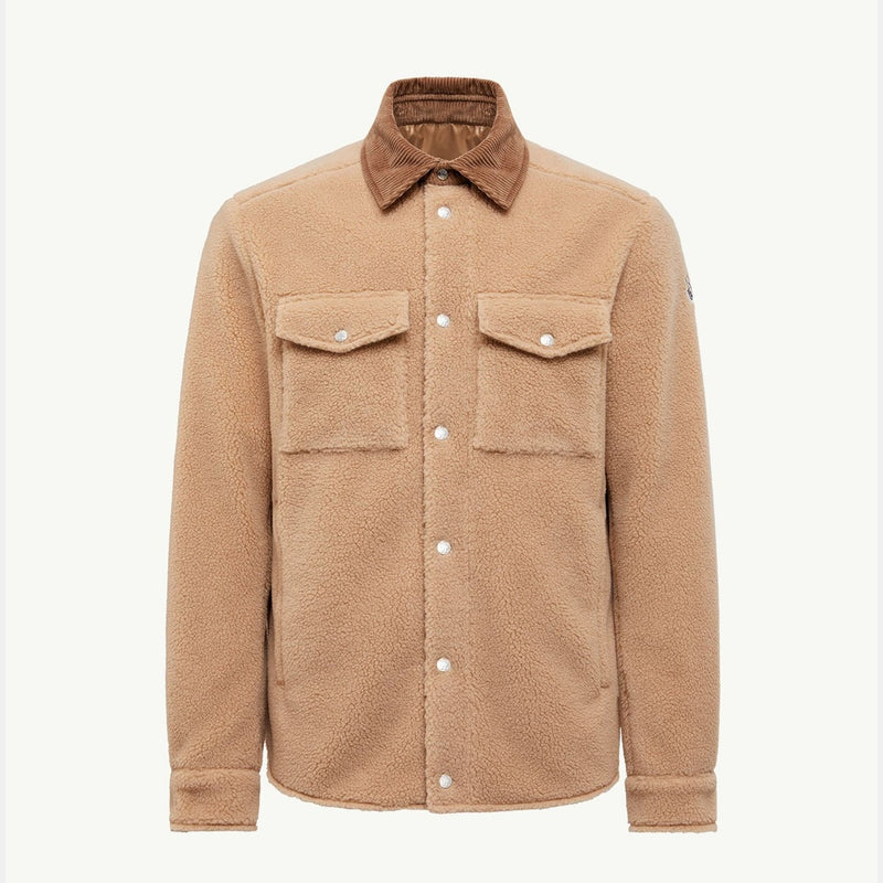 Teddy Corduroy-Trimmed Shirt Jacket