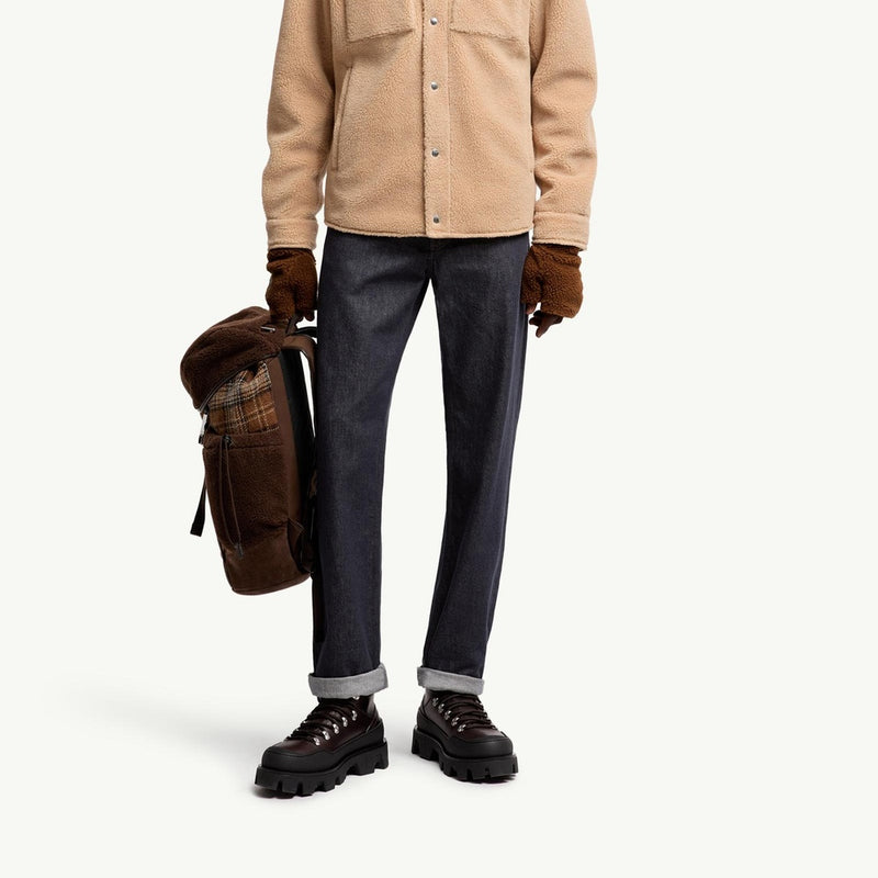 Teddy Corduroy-Trimmed Shirt Jacket