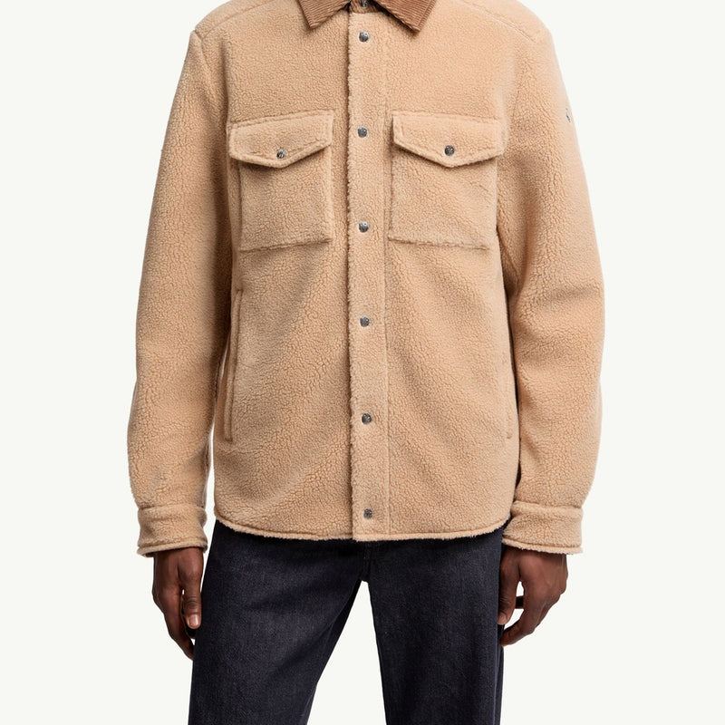 Teddy Corduroy-Trimmed Shirt Jacket