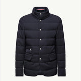 Bess Hooded Wool Short Down Jacket