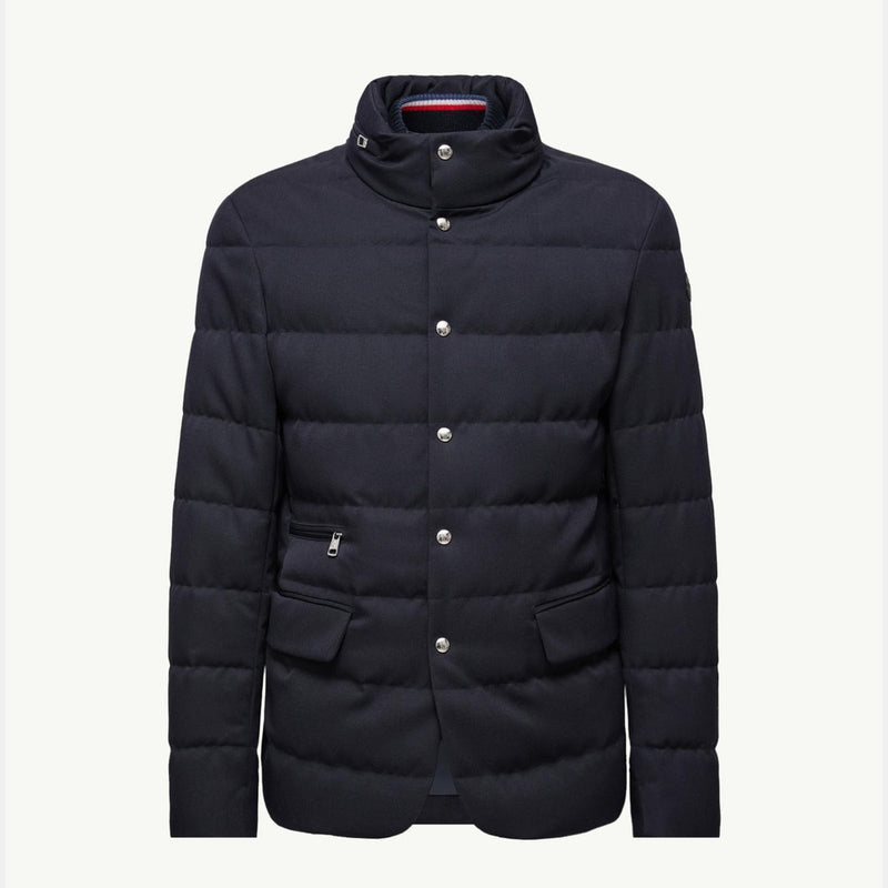 Bess Hooded Wool Short Down Jacket
