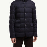 Bess Hooded Wool Short Down Jacket