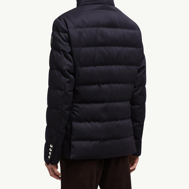 Bess Hooded Wool Short Down Jacket