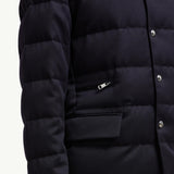 Bess Hooded Wool Short Down Jacket