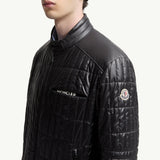 Lasne Vertical-Quilted Padded Biker Jacket