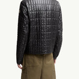 Lasne Vertical-Quilted Padded Biker Jacket