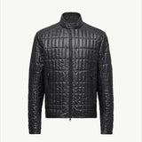 Lasne Vertical-Quilted Padded Biker Jacket