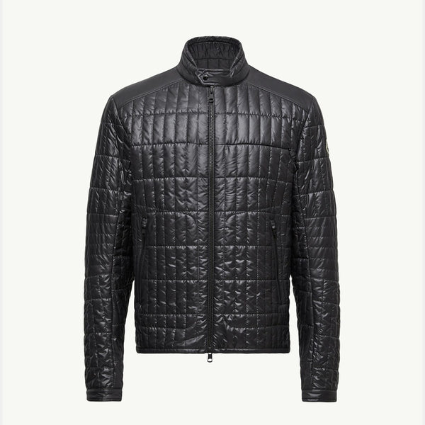 Lasne Vertical-Quilted Padded Biker Jacket