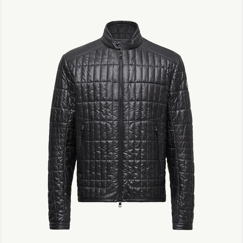 Lasne Vertical-Quilted Padded Biker Jacket