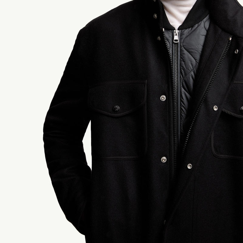 Avoine Wool Short Down Jacket