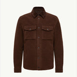 Teddy Corduroy-Trimmed Shirt Jacket
