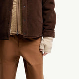 Teddy Corduroy-Trimmed Shirt Jacket