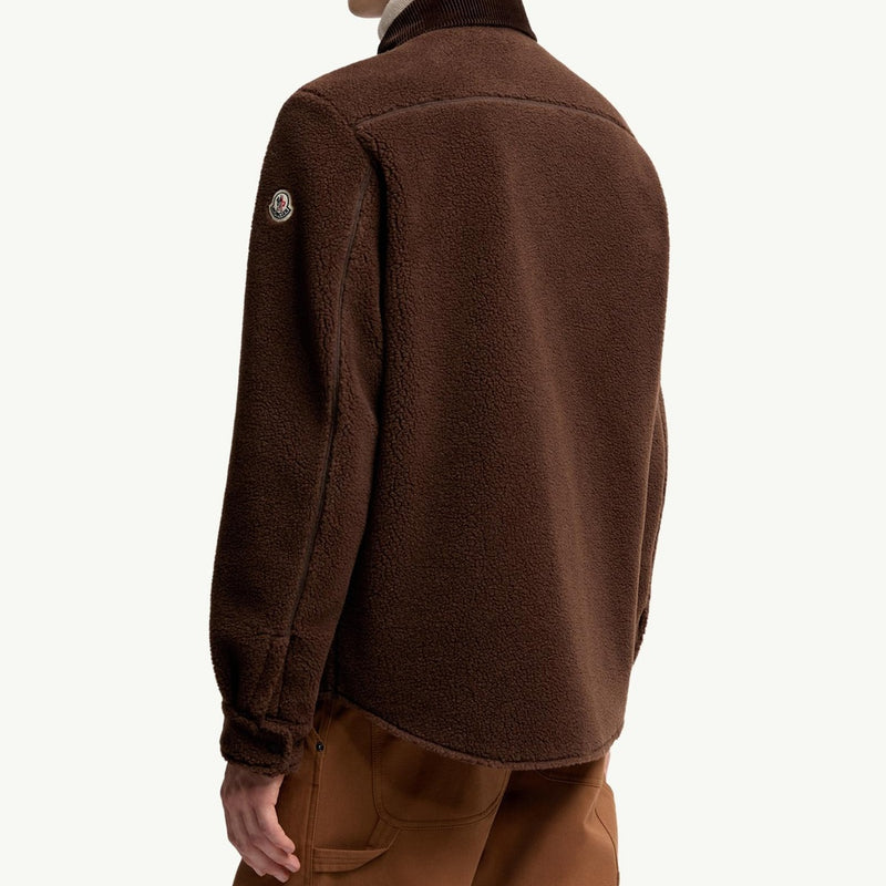 Teddy Corduroy-Trimmed Shirt Jacket