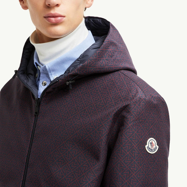 Monogram Guery Reversible Hooded Short Down Jacket