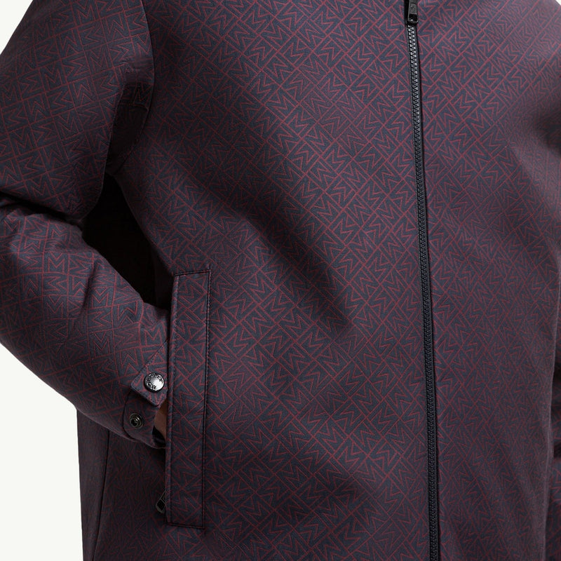 Monogram Guery Reversible Hooded Short Down Jacket