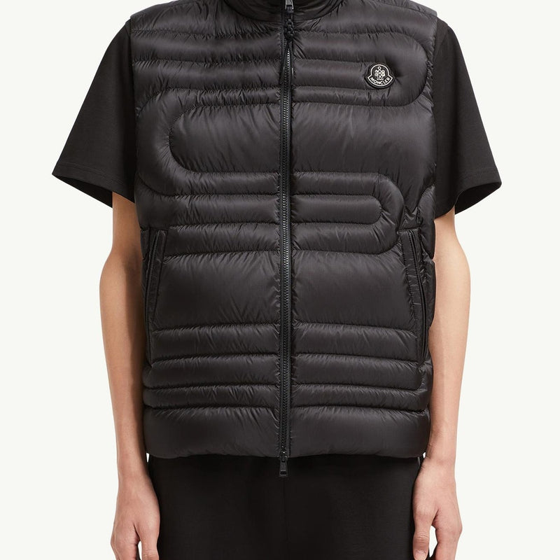 Emeishan Snake-Quilted Down Gilet