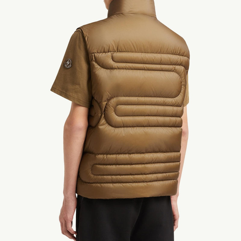 Emeishan Snake-Quilted Down Gilet