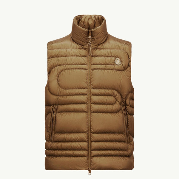 Emeishan Snake-Quilted Down Gilet