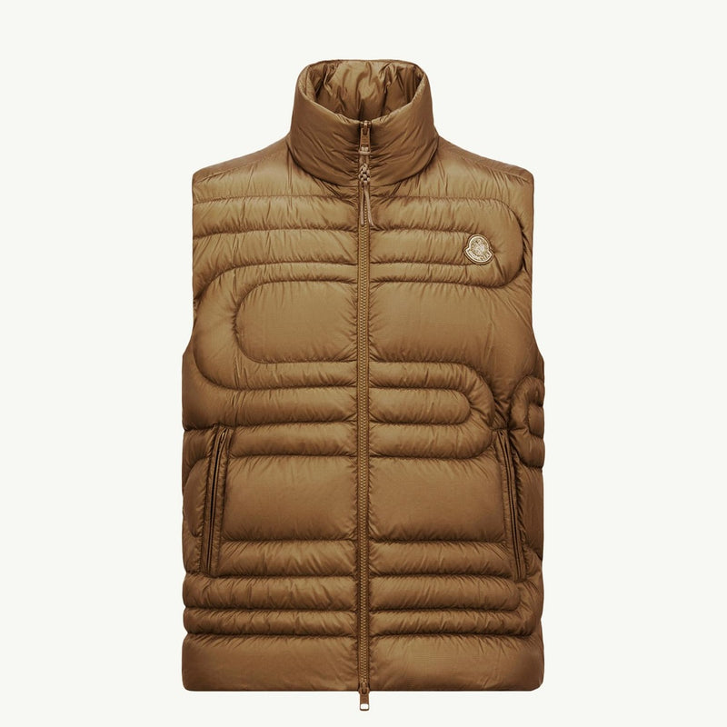 Emeishan Snake-Quilted Down Gilet