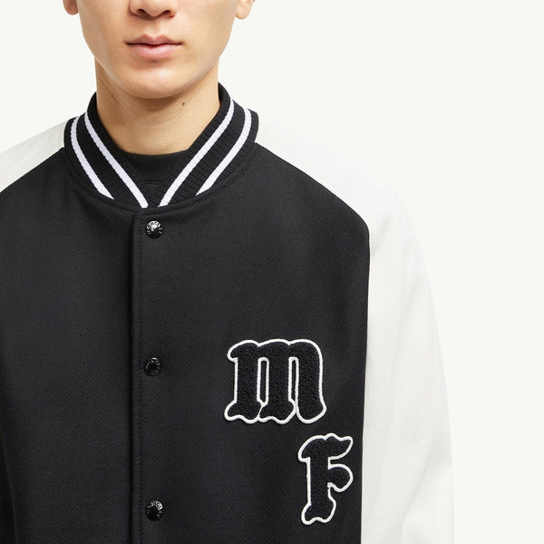 Moncler x FRGMT Loki Wool & Leather Varsity Jacket