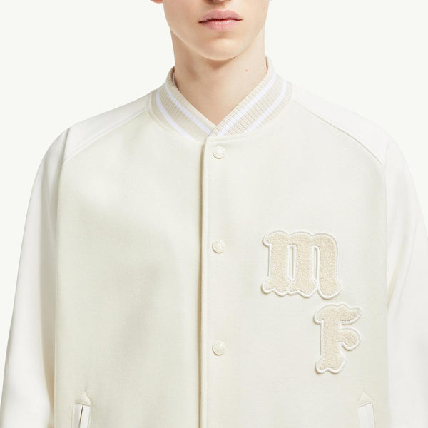 Moncler x FRGMT Loki Wool & Leather Varsity Jacket