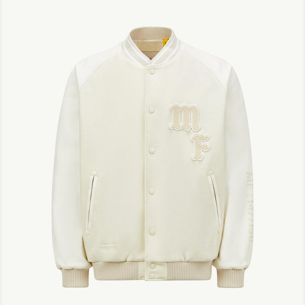 Moncler x FRGMT Loki Wool & Leather Varsity Jacket