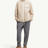 Teddy Zip-Up Sweatshirt with Pocket