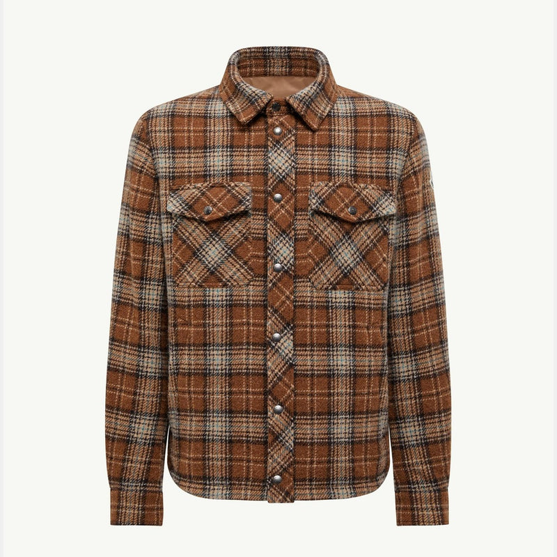 Checked Wool Shirt Jacket