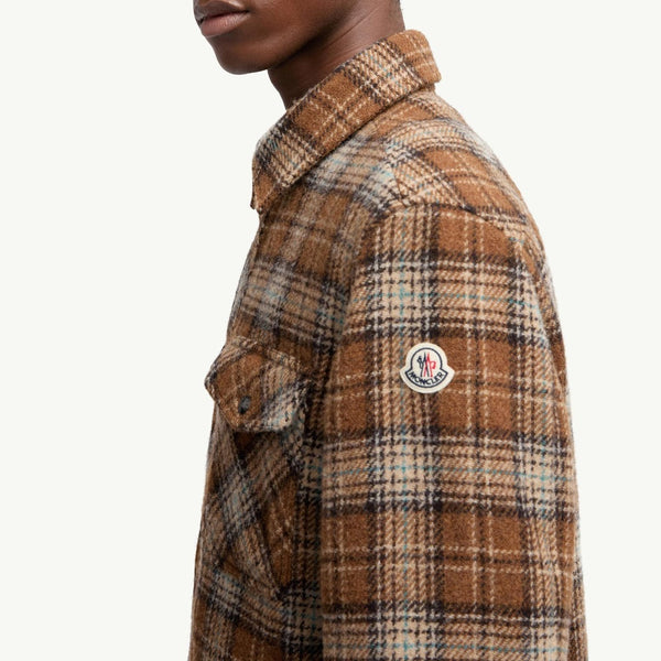 Checked Wool Shirt Jacket