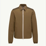 Padded Seersucker Zip-Up Shirt