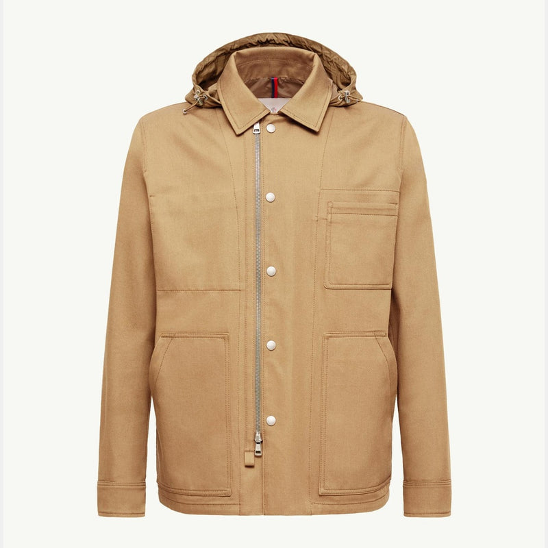 Guerledan Hooded Cotton Shirt Jacket