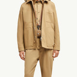 Guerledan Hooded Cotton Shirt Jacket