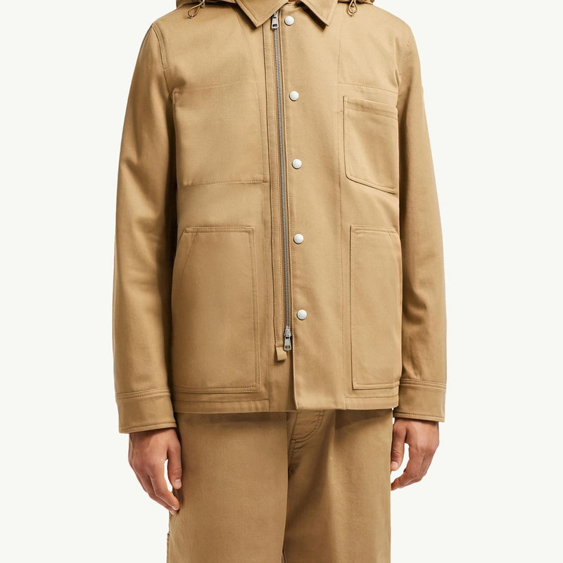 Guerledan Hooded Cotton Shirt Jacket