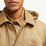 Guerledan Hooded Cotton Shirt Jacket