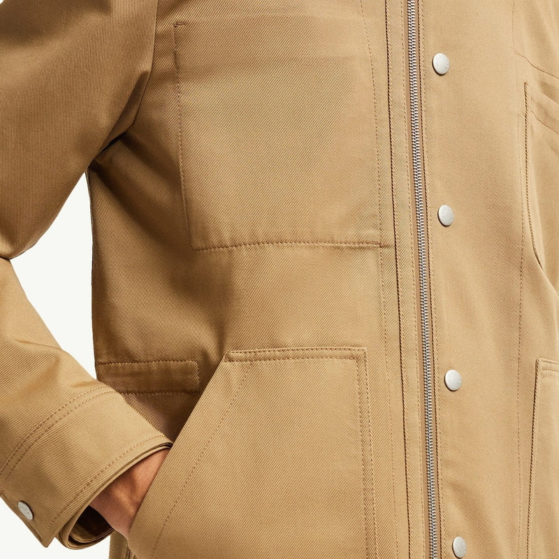 Guerledan Hooded Cotton Shirt Jacket