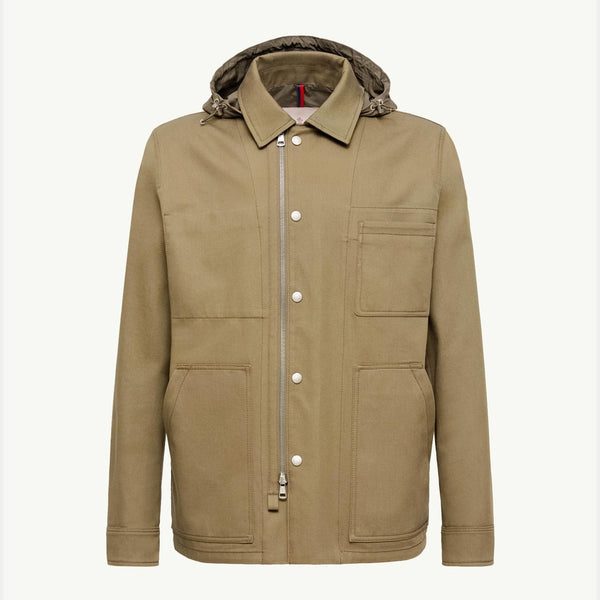 Guerledan Hooded Cotton Shirt Jacket