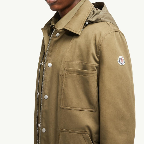 Guerledan Hooded Cotton Shirt Jacket