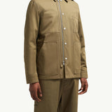 Guerledan Hooded Cotton Shirt Jacket