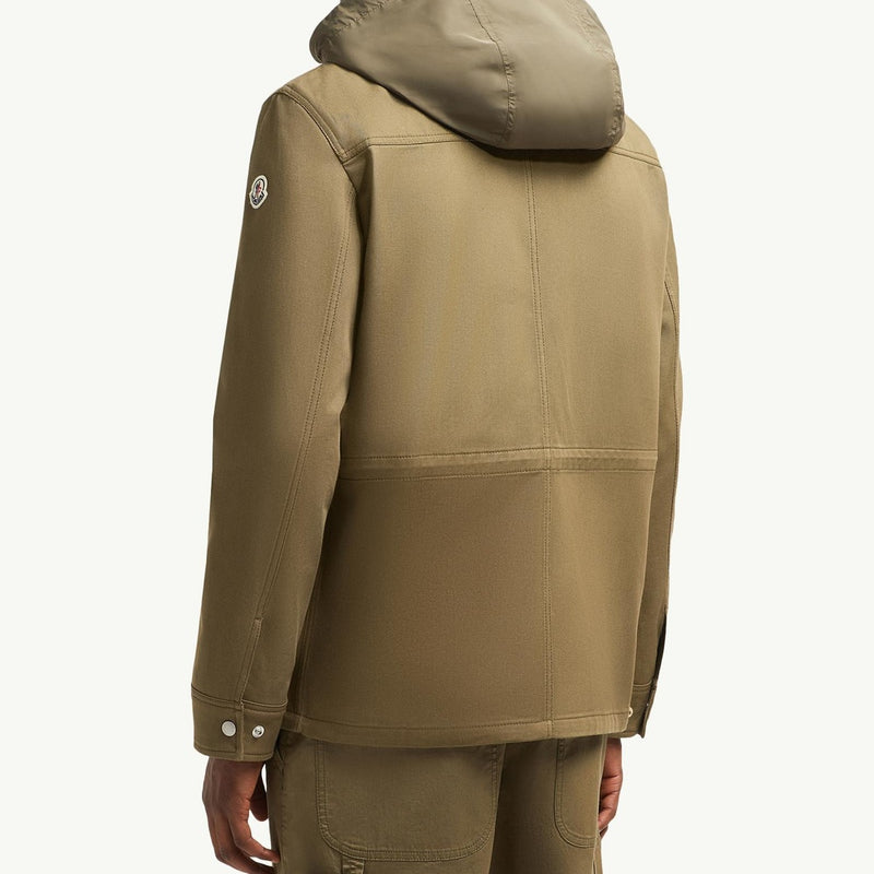 Guerledan Hooded Cotton Shirt Jacket
